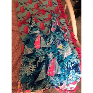 Lilly Pulitzer Gigi top in Hey Bay Bay